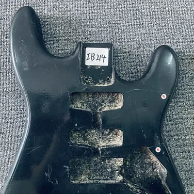 Black HSS Basswood Guitar Strat Style Body image 11
