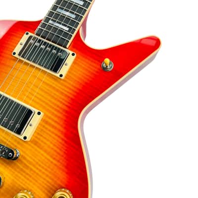 Dean USA Custom Shop Cadillac Flame Top - Trans Cherry Sunburst image 9