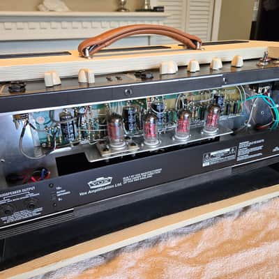 Vox AC30HH 50th Anniversary Hand-Wired Heritage Collection 30-Watt Guitar Amp Head 2007 - Cream image 7