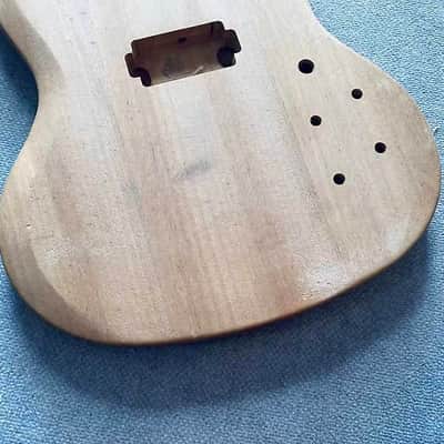 Mahogany Wood Double Cutaway Guitar Body Project image 3