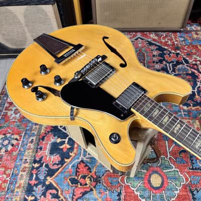 Yamaha SA60 Natural Semi-Hollow 335 Style Vintage 1974 w/Case image 13