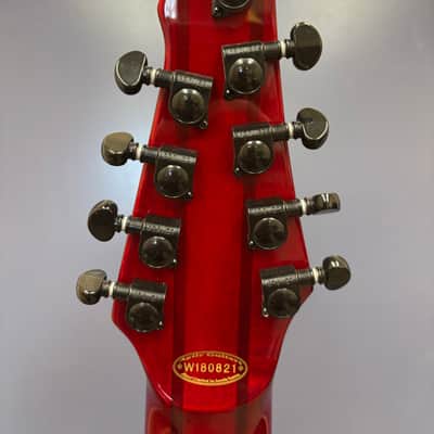 Agile 9-String 28 5/8” Scale Electric Guitar Septor Elite 928 EB CP Tribal Red image 5