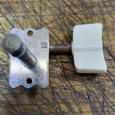 Vintage RARE 1966 Vox Super Lynx 3x3 Individual Treble Side Guitar Tuner plus Tuner Grommet and Original Installation Screws Luthier Parts #1 image 4