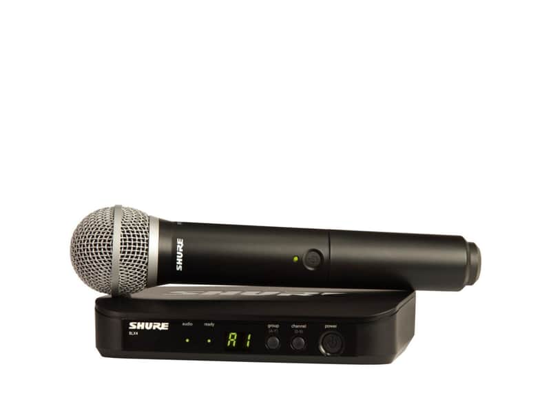 Shure BLX24/PG58 Handheld Wireless System (H10 Band) image 1