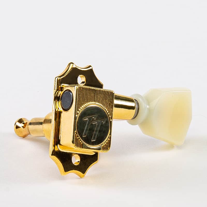 True Tune True Tune Vin-Mod 3x3 Tuning Keys with Cream Keystone Buttons - Gold Finish - New