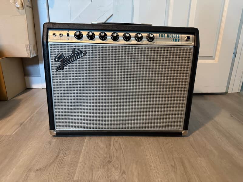 Fender '68 Custom Pro Reverb 40-Watt 1x12" Guitar Combo 2021 - Present - Black image 1