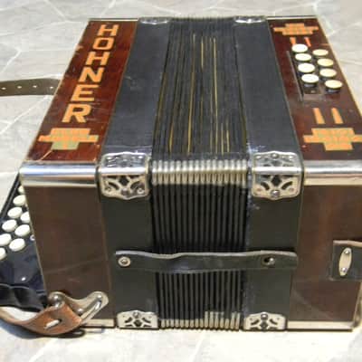 antique historic HOHNER CLUB MODELL 1 diatonic button accordion Germany 1930s image 4