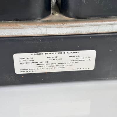 McIntosh MC60 Monoblock Tube Power Amplifier (Pair) image 17