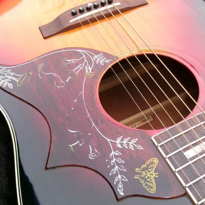 Early 1970’s Canda 202 Hummingbird Model MIJ by Fujigen Gakki+Old Flight Case, All New Frets image 14