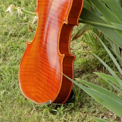 Crow Creek Fiddles Handmade Professional Violin, Red-Brown, With Beautifully Flamed Maple! image 25
