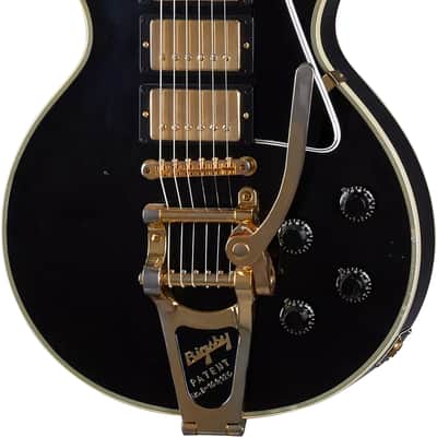 Gibson Custom Shop Murphy Lab 1957 Les Paul Custom 3-Pickup Bigsby Reissue 2024 - Present - Light aged ebony image 1