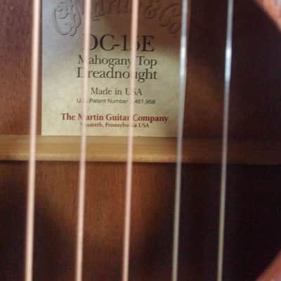 Martin DC15-E Acoustic Electric Mahogany w/ Hard Case image 5