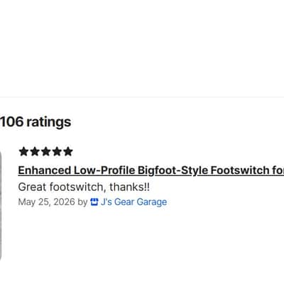 Enhanced Low-Profile Rectifier Bigfoot-Style Footswitch for Mesa Boogie (No Cable) image 5