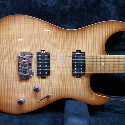 2012 Lipe Custom USA Virtuoso Flame Maple Top Amalfitano Electric Guitar image 3