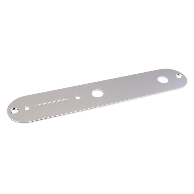 Allparts AP-0650-010 Control Plate For Telecaster Chrome image 1