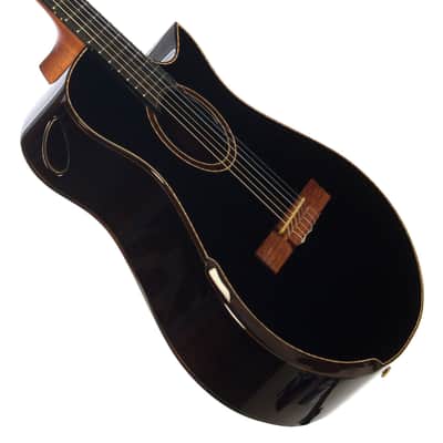 Maestro Guitars Crossover Series Vera - Black - Modern 00 Cutaway Nylon String - Custom Boutique Acoustic Guitar - NEW! image 2