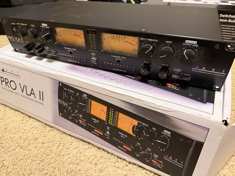 ART Pro VLA II 2-Channel Vactrol Compressor 2009 - Present - Black image 1
