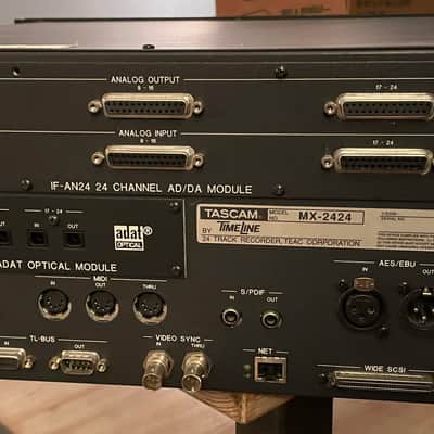 Tascam MX-2424 Complete System, Analog I/O, ADAT and optional AES cards complete + upgrades image 2