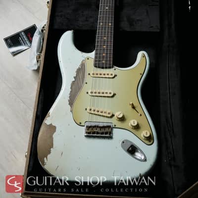 Fender Custom Shop John Cruz 1959 Hardtail Stratocaster Heavy Relic-Sonic Blue image 4