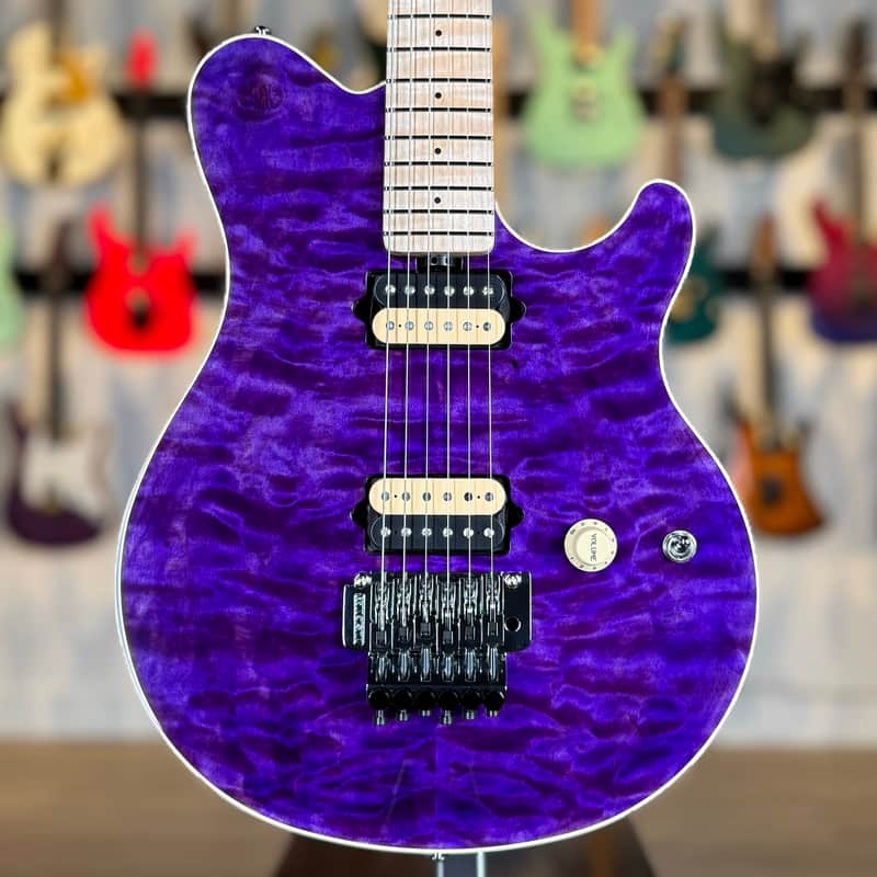 Ernie Ball Music Man 30th Anniversary Axis Limited Edition - Translucent Purple Quilt (#34 of 100)