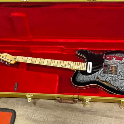 MyDream Partcaster Custom Built - Thinline Black Paisley Charlie Christian image 5