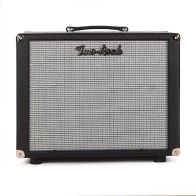 Two Rock 1x12 Small Ported Guitar Amp Cabinet Black Bronco w/ Blue Smoke Cloth image 1