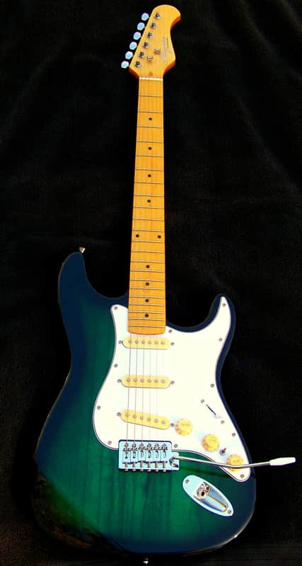 XX-Light 5.7 lb. Greenburst Swamp Ash Strat 2024+ Working Bridge Tone+7 Sound Switching+Treble Bleed+SRV Pickups +Rosewood/Maple Neck+Leveled+Crowned, Thin Neck, Polished Frets+Full Setup! image 1