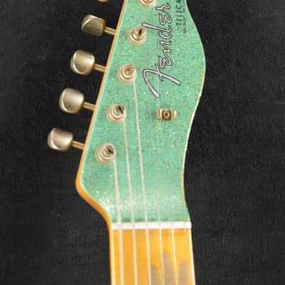 Fender Custom Shop '60s Custom Telecaster Thinline Relic Aged Seafoam Green Sparkle image 8