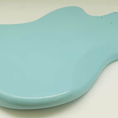 4lbs 6oz Nitro Lacquer Aged Relic Daphne Blue Jazz-Style Guitar Body image 10