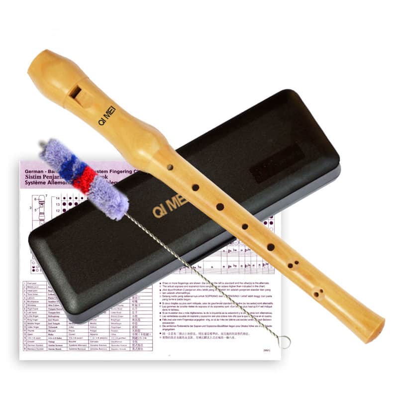 English - Style Wooden Soprano Recorder: A Great Choice for Beginners in Music Class image 1