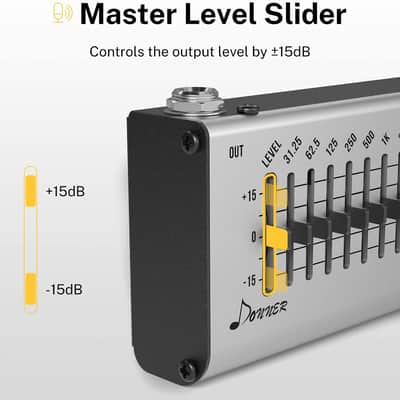 EQ Seeker Ten Band Equalization Guitar Effect Pedal True Bypass by Donner image 3