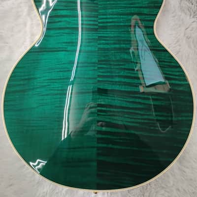 Gretsch Broadkaster JR LX Figured CB Electric Guitar w/Case, Tropic Aura image 9