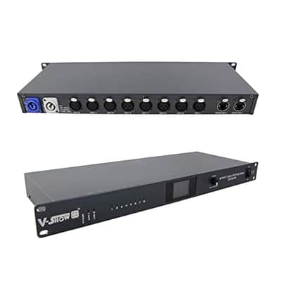 Artnet Rdm Dmx Controller - 3 Pin Dmx Splitter Xlr Input And Output, 4096 Dmx Channel 8 Port Signal Amplifier For Stage Lighting Shows (42-Fzqo-78Rj) image 1