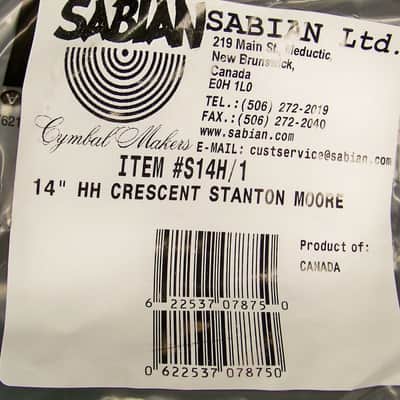 Sabian Crescent 14" Fat Hats Hi Hat Cymbals/Stanton Moore/Model S14H/Brand New image 7