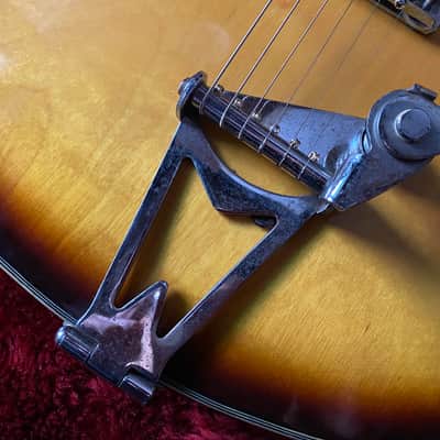 c.1968- Firstman /Burns S2-A Broadway Series Hollow Body MIJ Vintage Guitar “Sunburst” image 6