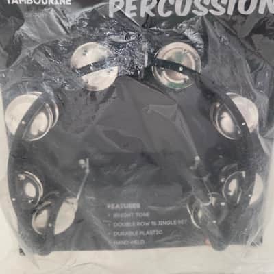 REMO Tambourine 16 jingle, black plastic frame image 1