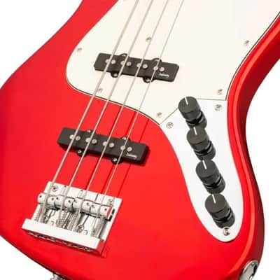 Sadowsky MetroExpress 21-Fret Vintage J/J Bass, Morado Fingerboard, 4-String - Solid Candy Apple Red Metallic High Polish image 5