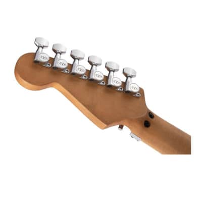 EVH Striped Series Frankenstein Frankie Basswood, Sturdy and Dependable 6-String Electric Guitar (Right-Handed, Red with Black Stripes Relic) image 9
