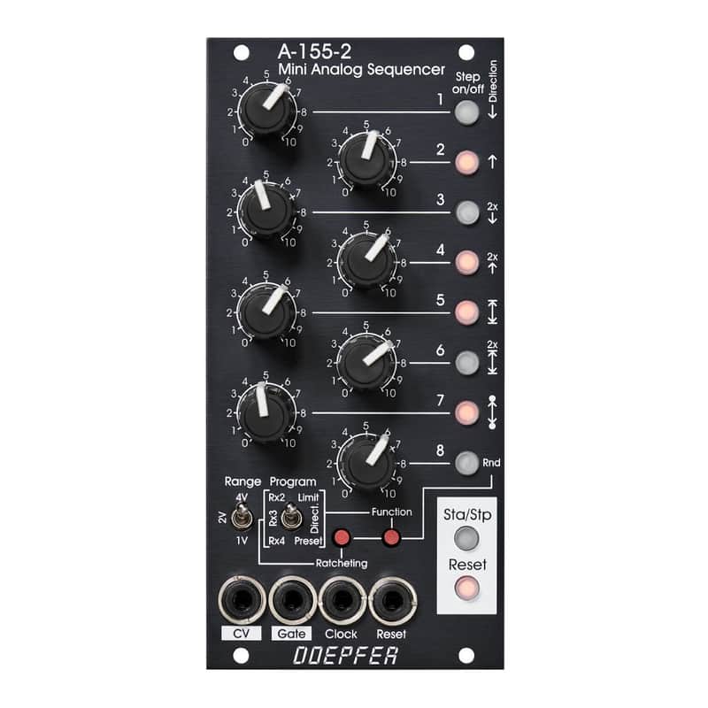 Doepfer A-155-2V Mini Analog Sequencer Eurorack Module (Vintage Black) image 1