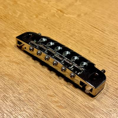 Gotoh GB-2570-010 510UB Stud Mountable Wrap-Around Tailpiece Bridge 2010s - Chrome image 5