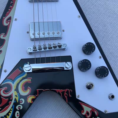 Electric Guitar V Style, Mahogany Body, Maple Neck, 22 Frets Rosewood Fingerboard, Custom Finish image 3