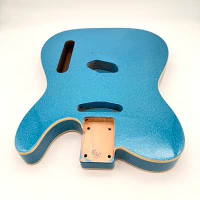 HooDoo Telecaster Body Alder Bound Blue Sparkle htb6404 image 4