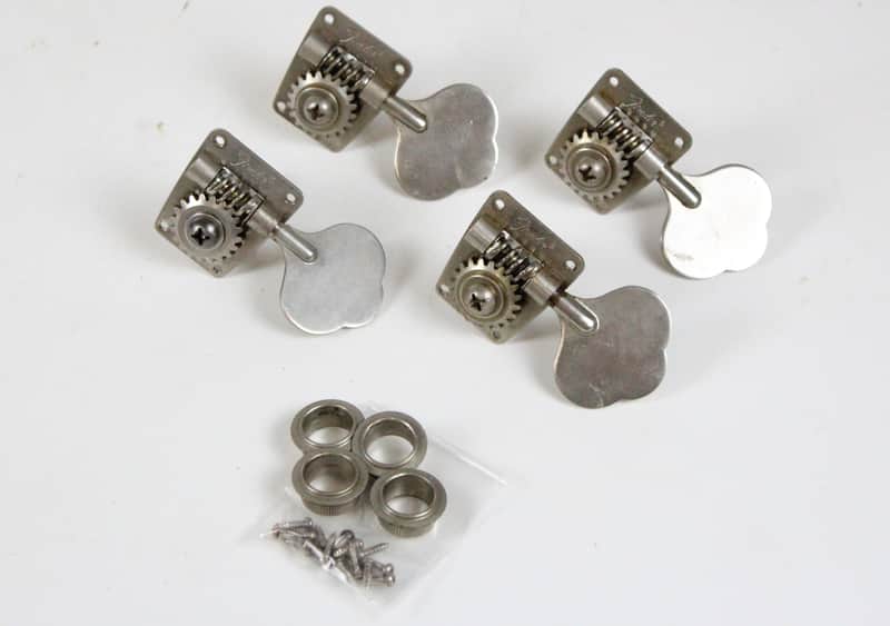 1977 Vintage Fender Mustang/Musicmaster/Coronado II Bass Nickel Tuners Set 1970s USA image 1