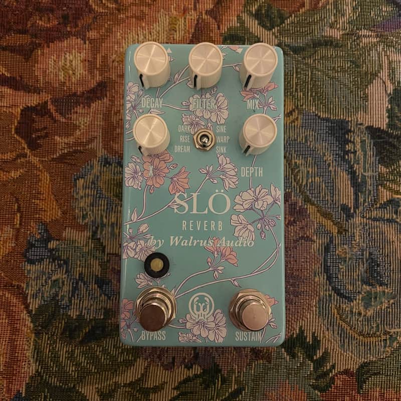 Walrus Audio Slö Multi-Texture Reverb Limited Edition - Floral Series 2019 - Blue Floral image 1