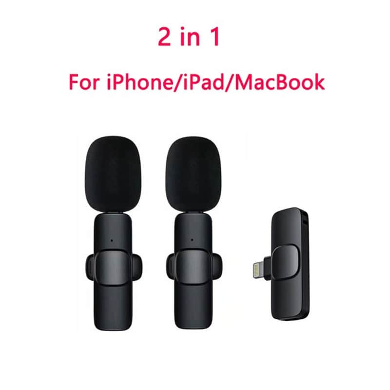 Wireless Lavalier Microphone Portable Audio Video Recording Mini Mic for iPhone Android Live Broadcast Gaming Phone Microfonoe image 1