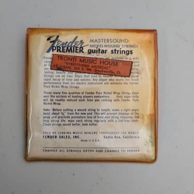 1950's Fender Electric Guitar Strings (Case Candy) - Snap Pouch (M-281) image 2