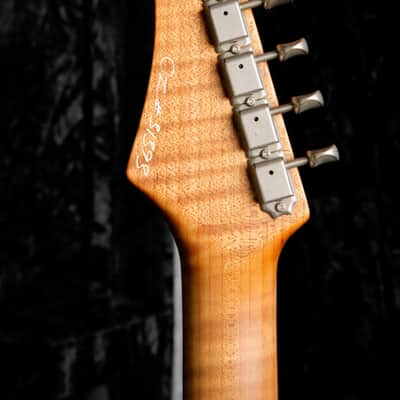 Patrick James Eggle OZ-T-S/S Trans Blonde Burst Electric Guitar image 13