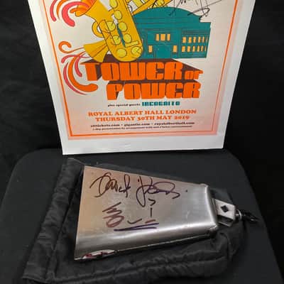 David Garibaldi's Tower of Power, LP Salsa Songo Cowbell, SIGNED! with Bag! image 1