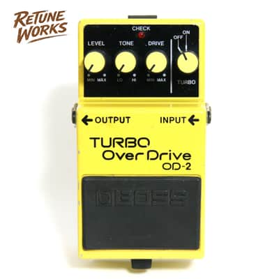 BOSS OD-2 TURBO OverDrive Black Label 1990 Early Taiwan Discrete Circuit image 1