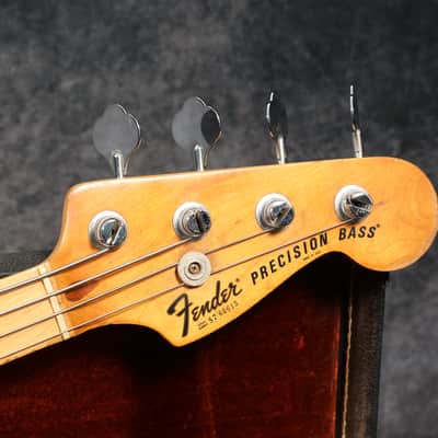 1977 Fender Precision Bass - Sunburst - OHSC image 3